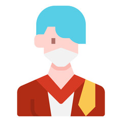 Judge icon for web element , webpage, application, card, printing, social media, posts etc.