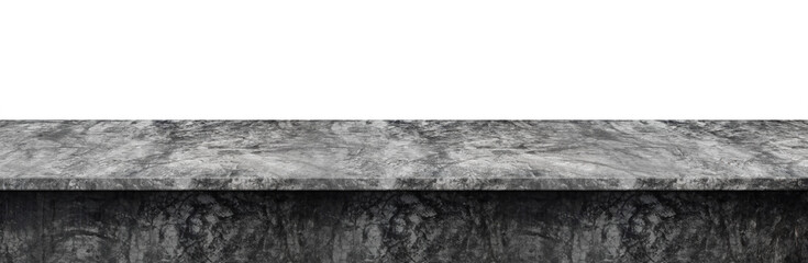 Table top concrete loft style, Used for display or montage your products, isolated on white background