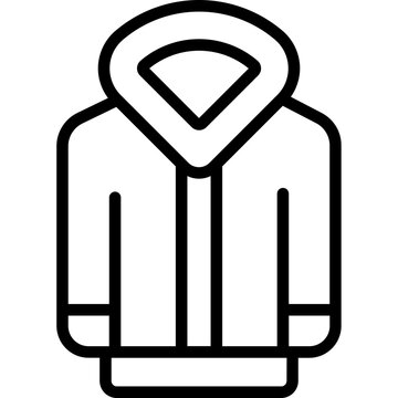 Line icon for jacket