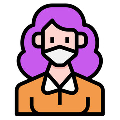 Teen icon for web element , webpage, application, card, printing, social media, posts etc.