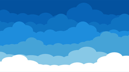 Sky and Clouds Background. web banners. Vector illustration