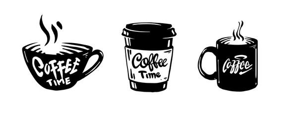 coffee template design for logo, badge, emblem and other