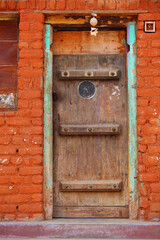 old wooden door