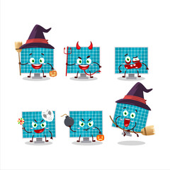 Halloween expression emoticons with cartoon character of solar panel