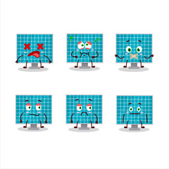 Fototapeta premium Solar panel cartoon character with nope expression