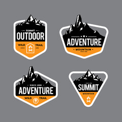 mountain logo template design 