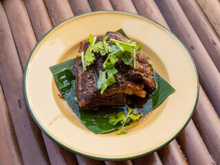 Stewed pork is very popular in Asia