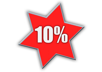 10 Percent off 3d Sign on White Background, Special Offer 10% Discount Tag, Sale Up to 10 Percent Off,big offer, Sale, Special Offer Label, Sticker, Tag, Banner, Advertising, offer Icon