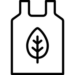 Line icon for plastic bag