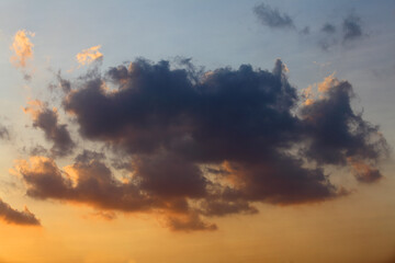 clouds in sunset