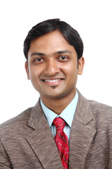 Indian business man portrait with cool expression.