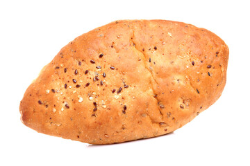 Fresh bread isolated on white background