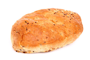 Fresh bread isolated on white background