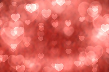 valentine background with hearts