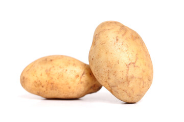 potatoes isolated on white