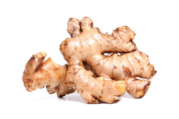 ginger root isolated on white