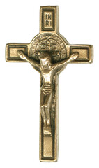 INRI Gold Metal Crucifix