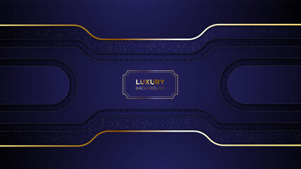 Luxury background combine with golden balls, halftone effect element