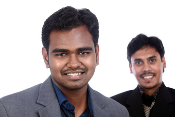 portrait of a two people.