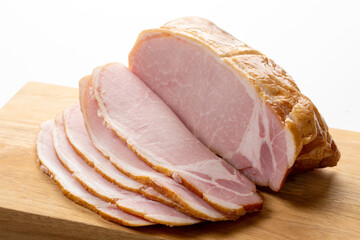 薄くスライスしたロースハム