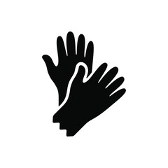 Fototapeta na wymiar Latex gloves icon