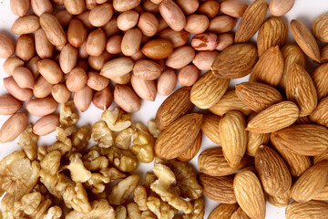 Verity Nuts Isolated on white background.