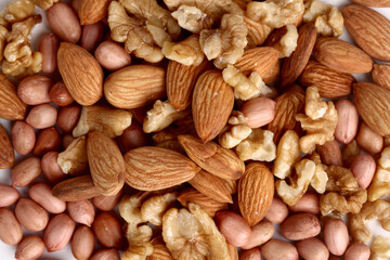 Verity Nuts Isolated on white background.