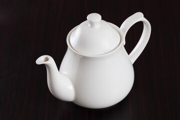 teapot on a wooden table