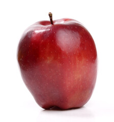 red apple isolated on white