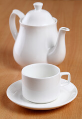 teapot and cup