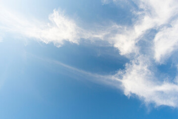 blue sky with clouds