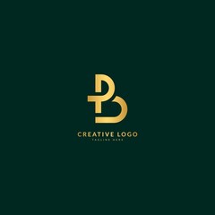 Letter B. Elegant logotype vector. Minimalist concept