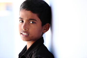 portrait of a Indian boy	
