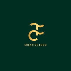 Letter F. Elegant logotype vector. Minimalist concept