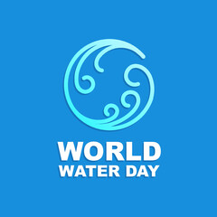 world water day logo vector download