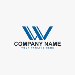 Letter W logo design vector. W monogram sign.