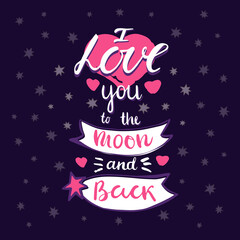 Vector background with the inscription 