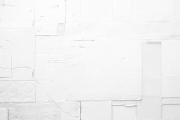 White Grunge Cardboard Wallpaper for Background.