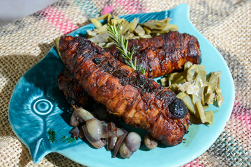 homemade italian food roast veal