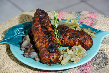 homemade italian food roast veal