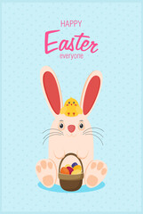 Vector illustration Easter in flat style