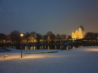 Neues Schloss und Donauufer in Ingolstadt