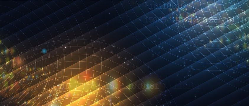 Technology data background, idea of global business solution