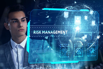 Risk Management and Assessment for Business Investment Concept. Business, Technology, Internet and...
