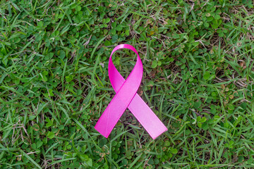 breast cancer concept. breast cancer awareness symbol, pink ribbon