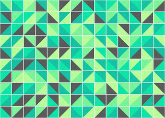 Abstract Geometric Pattern generative computational art illustration