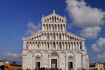 Naklejka premium Facade of the cathedral of Pisa, Tuscany, Italy
