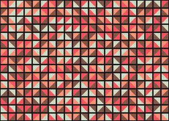Fototapeta premium Abstract Geometric Pattern generative computational art illustration