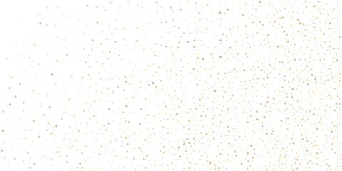 Gold Glitter Stars. Luxury Shiny Confetti.