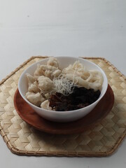 Tekwan is traditional food from indonesia Palembang